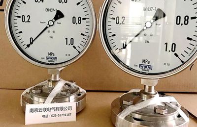 Wika pressure gauges 232.30, 233.30